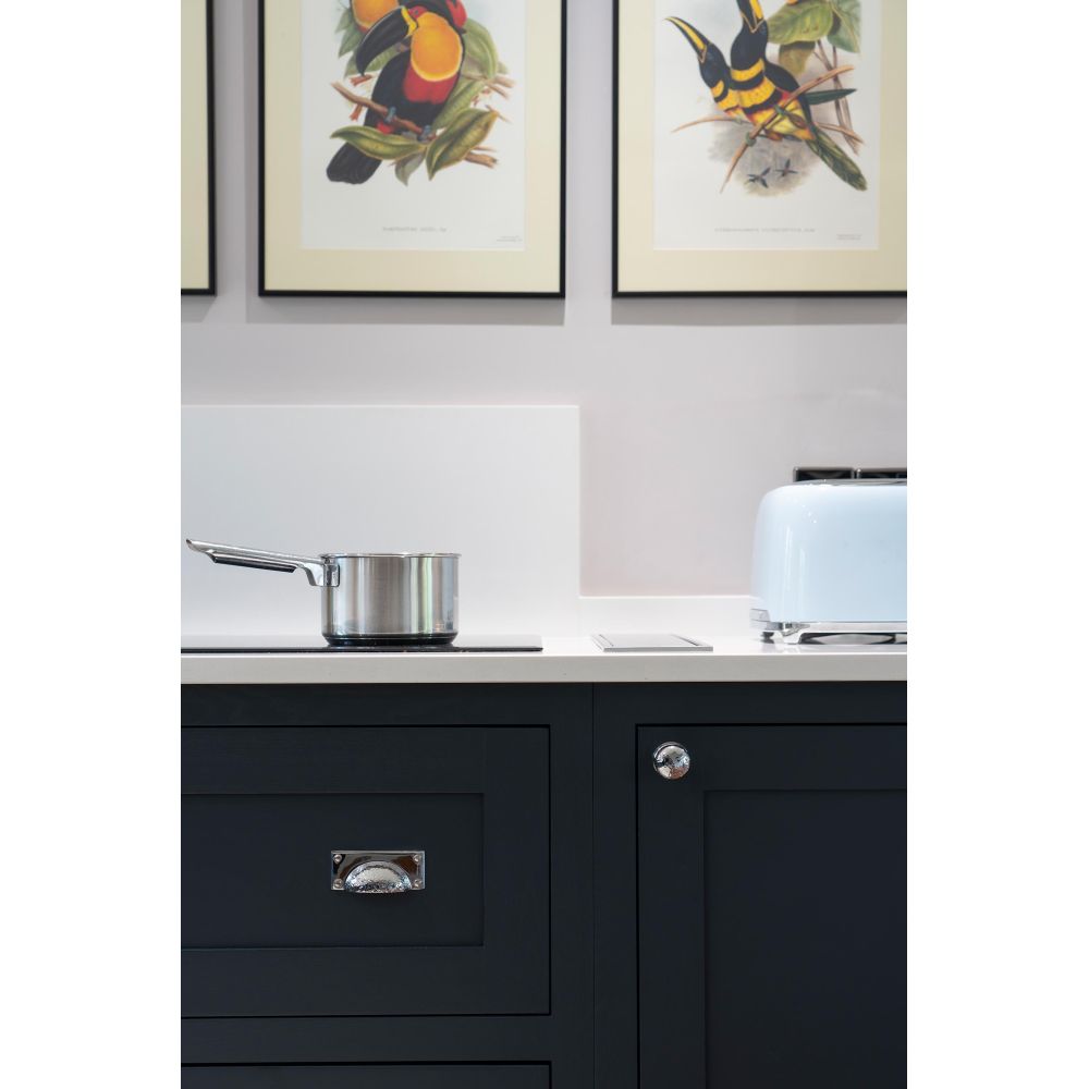 From The Anvil - Polished Chrome Hammered Mushroom Cabinet Knob 38mm | Sku. 46028 | Trade Door Handles.