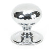 From The Anvil - Polished Chrome Hammered Mushroom Cabinet Knob 38mm | Sku. 46028 | Trade Door Handles.