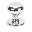 From The Anvil - Polished Chrome Hammered Mushroom Cabinet Knob 38mm | Sku. 46028 | Trade Door Handles.