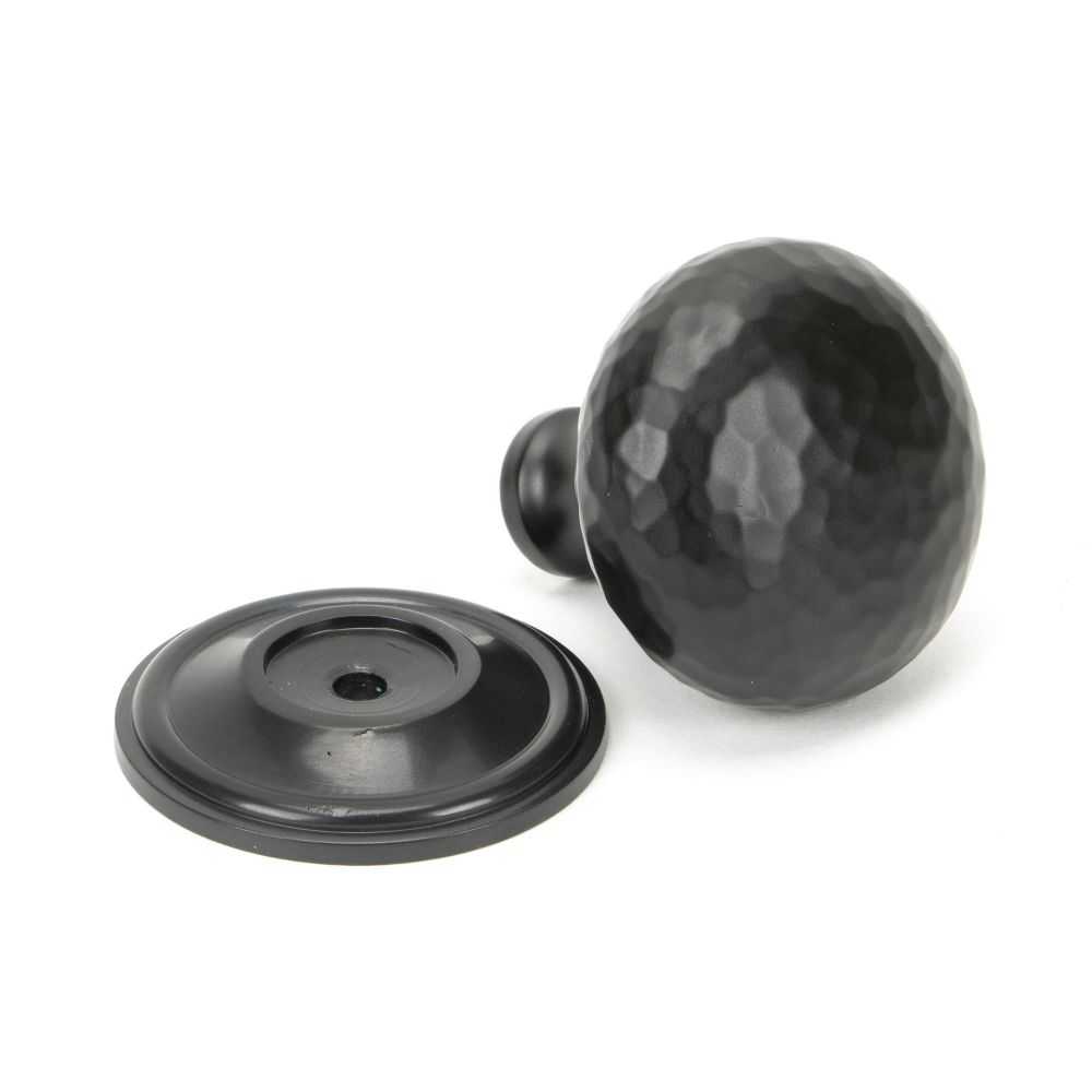 From The Anvil - Aged Bronze Hammered Mushroom Cabinet Knob 38mm | Sku. 46029 | Trade Door Handles.