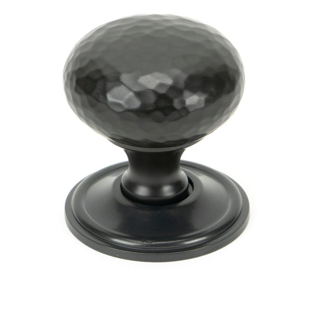 From The Anvil - Aged Bronze Hammered Mushroom Cabinet Knob 38mm | Sku. 46029 | Trade Door Handles.