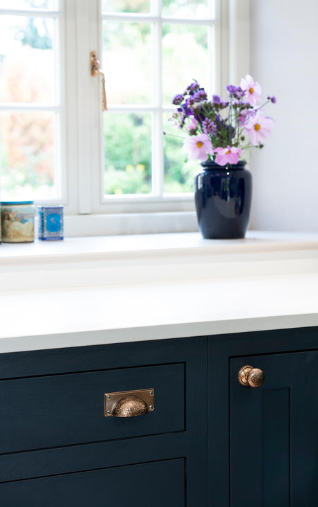 From The Anvil - Polished Bronze Hammered Mushroom Cabinet Knob 38mm | Sku. 46030 | Trade Door Handles.