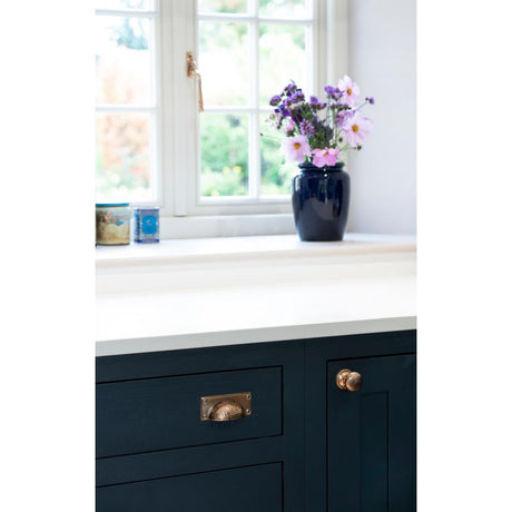 From The Anvil - Polished Bronze Hammered Mushroom Cabinet Knob 38mm | Sku. 46030 | Trade Door Handles.