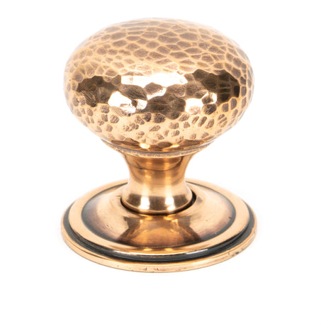 From The Anvil - Polished Bronze Hammered Mushroom Cabinet Knob 38mm | Sku. 46030 | Trade Door Handles.