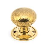 From The Anvil - Aged Brass Hammered Mushroom Mortice/Rim Knob Set | Sku. 46031 | Trade Door Handles.