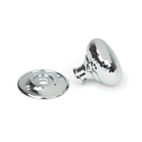 From The Anvil - Polished Chrome Hammered Mushroom Mortice/Rim Knob Set | Sku. 46033 | Trade Door Handles.
