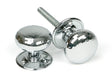 From The Anvil - Polished Chrome Hammered Mushroom Mortice/Rim Knob Set | Sku. 46033 | Trade Door Handles.