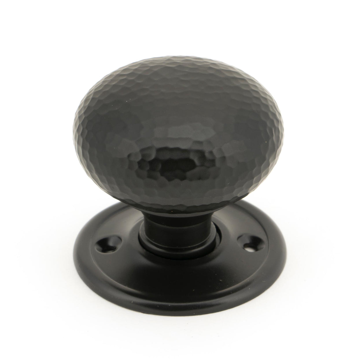 From The Anvil - Aged Bronze Hammered Mushroom Mortice/Rim Knob Set | Sku. 46034 | Trade Door Handles.