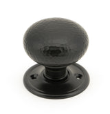 From The Anvil - Aged Bronze Hammered Mushroom Mortice/Rim Knob Set | Sku. 46034 | Trade Door Handles.
