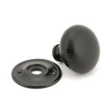 From The Anvil - Aged Bronze Hammered Mushroom Mortice/Rim Knob Set | Sku. 46034 | Trade Door Handles.
