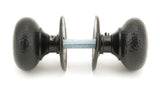 From The Anvil - Aged Bronze Hammered Mushroom Mortice/Rim Knob Set | Sku. 46034 | Trade Door Handles.