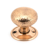 From The Anvil - Polished Bronze Hammered Mushroom Mortice/Rim Knob Set | Sku. 46035 | Trade Door Handles.