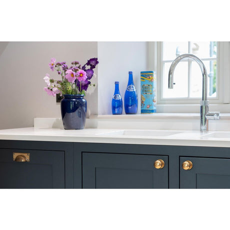 From The Anvil - Aged Brass Hammered Art Deco Drawer Pull | Sku. 46036 | Trade Door Handles.