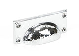 From The Anvil - Polished Chrome Hammered Art Deco Drawer Pull | Sku. 46038 | Trade Door Handles.