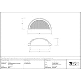 From The Anvil - Aged Brass Hammered Regency Concealed Drawer Pull | Sku. 46041 | Trade Door Handles.