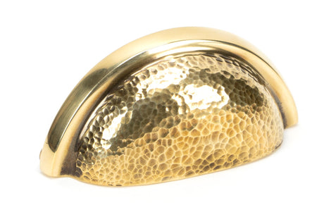 From The Anvil - Aged Brass Hammered Regency Concealed Drawer Pull | Sku. 46041 | Trade Door Handles.