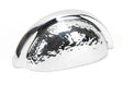 From The Anvil - Polished Chrome Hammered Regency Concealed Drawer Pull | Sku. 46043 | Trade Door Handles.