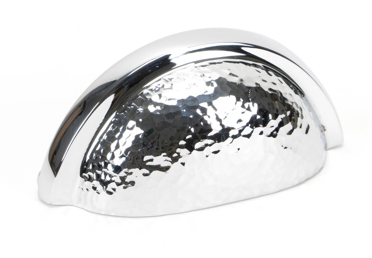 From The Anvil - Polished Chrome Hammered Regency Concealed Drawer Pull | Sku. 46043 | Trade Door Handles.
