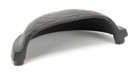 From The Anvil - Aged Bronze Hammered Regency Concealed Drawer Pull | Sku. 46044 | Trade Door Handles.