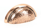From The Anvil - Polished Bronze Hammered Regency Concealed Drawer Pull | Sku. 46045 | Trade Door Handles.