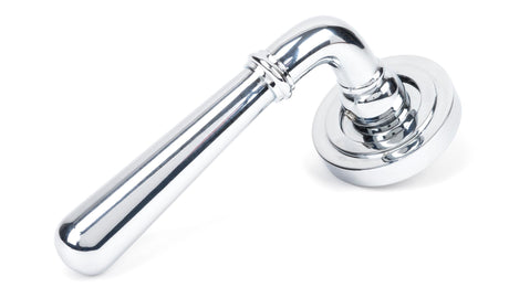 From The Anvil - Polished Chrome Newbury Lever on Rose Set (Art Deco) | Sku. 46054 | Trade Door Handles.