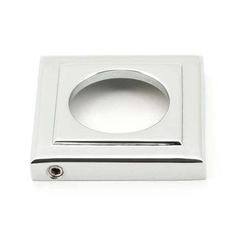 From The Anvil - Polished Chrome Newbury Lever on Rose Set (Square) | Sku. 46056 | Trade Door Handles.