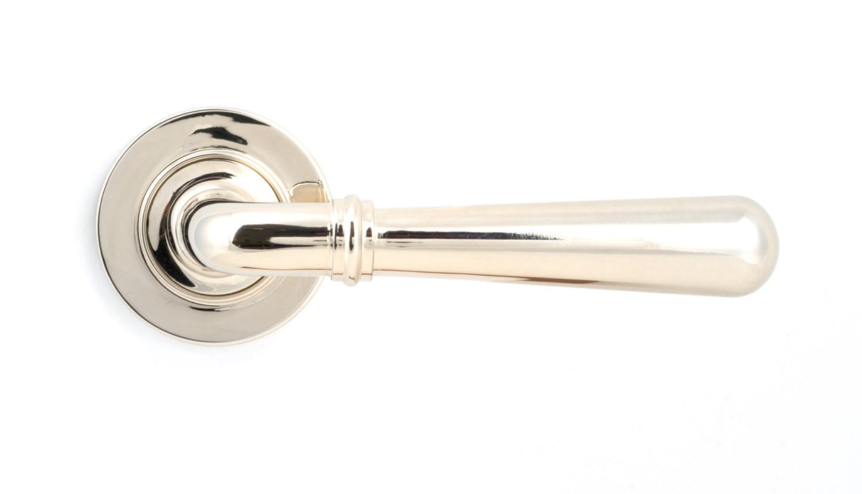 From The Anvil - Polished Nickel Newbury Lever on Rose Set (Plain) | Sku. 46057 | Trade Door Handles.