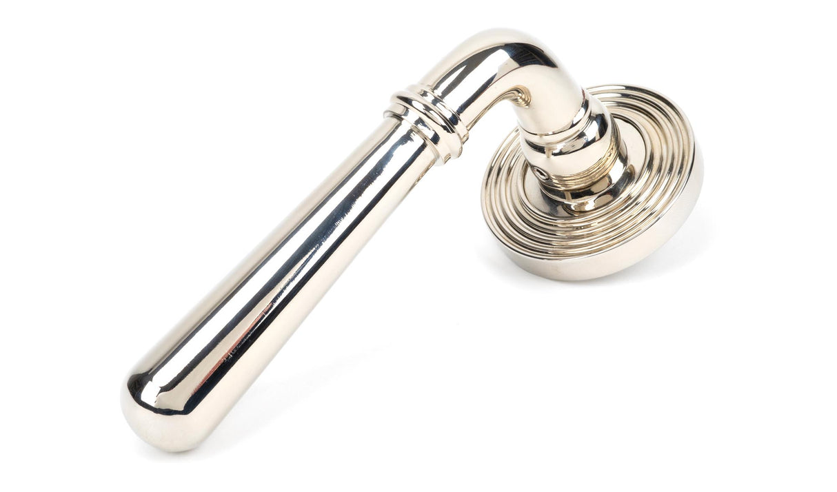 From The Anvil - Polished Nickel Newbury Lever on Rose Set (Beehive) | Sku. 46059 | Trade Door Handles.