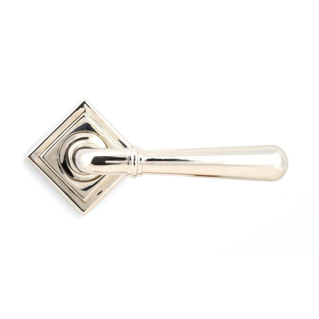 From The Anvil - Polished Nickel Newbury Lever on Rose Set (Square) | Sku. 46060 | Trade Door Handles.