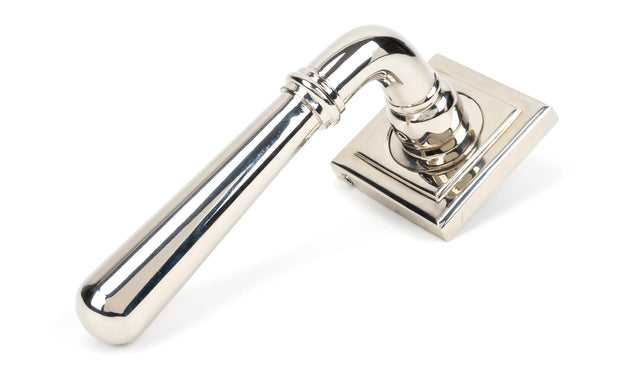 From The Anvil - Polished Nickel Newbury Lever on Rose Set (Square) | Sku. 46060 | Trade Door Handles.