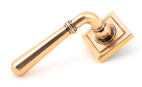 From The Anvil - Polished Bronze Newbury Lever on Rose Set (Square) | Sku. 46068 | Trade Door Handles.