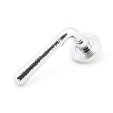 From The Anvil - Polished Chrome Hammered Newbury Lever on Rose Set (Beehive) | Sku. 46075 | Trade Door Handles.