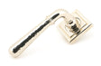 From The Anvil - Polished Nickel Hammered Newbury Lever on Rose Set (Square) | Sku. 46080 | Trade Door Handles.
