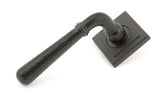 From The Anvil - Aged Bronze Hammered Newbury Lever on Rose Set (Square) | Sku. 46084 | Trade Door Handles.