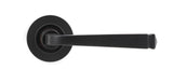 From The Anvil - Aged Bronze Avon Round Lever on Rose Set (Plain) | Sku. 46089 | Trade Door Handles.