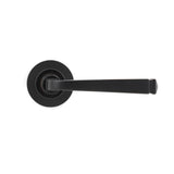 From The Anvil - Aged Bronze Avon Round Lever on Rose Set (Plain) | Sku. 46089 | Trade Door Handles.