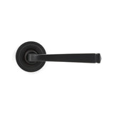 From The Anvil - Aged Bronze Avon Round Lever on Rose Set (Art Deco) | Sku. 46090 | Trade Door Handles.