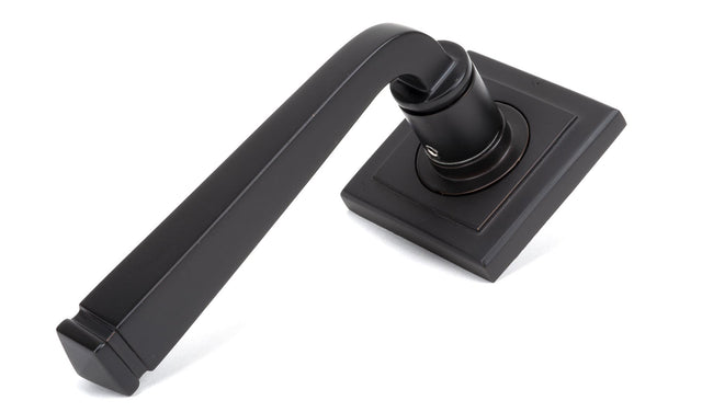 From The Anvil - Aged Bronze Avon Round Lever on Rose Set (Square) | Sku. 46092 | Trade Door Handles.