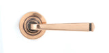 From The Anvil - Polished Bronze Avon Round Lever on Rose Set (Plain) | Sku. 46093 | Trade Door Handles.