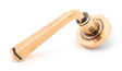 From The Anvil - Polished Bronze Avon Round Lever on Rose Set (Plain) | Sku. 46093 | Trade Door Handles.