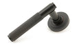 From The Anvil - Aged Bronze Brompton Lever on Rose Set (Art Deco) | Sku. 46098 | Trade Door Handles.
