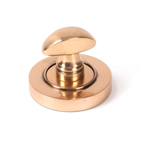 From The Anvil - Polished Bronze Round Thumbturn Set (Plain) | Sku. 46109 | Trade Door Handles.