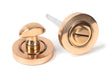 From The Anvil - Polished Bronze Round Thumbturn Set (Plain) | Sku. 46109 | Trade Door Handles.
