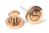 From The Anvil - Polished Bronze Round Thumbturn Set (Plain) | Sku. 46109 | Trade Door Handles.