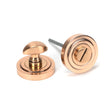 From The Anvil - Polished Bronze Round Thumbturn Set (Art Deco) | Sku. 46110 | Trade Door Handles.