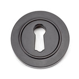 From The Anvil - Aged Bronze Round Escutcheon (Plain) | Sku. 46113 | Trade Door Handles.