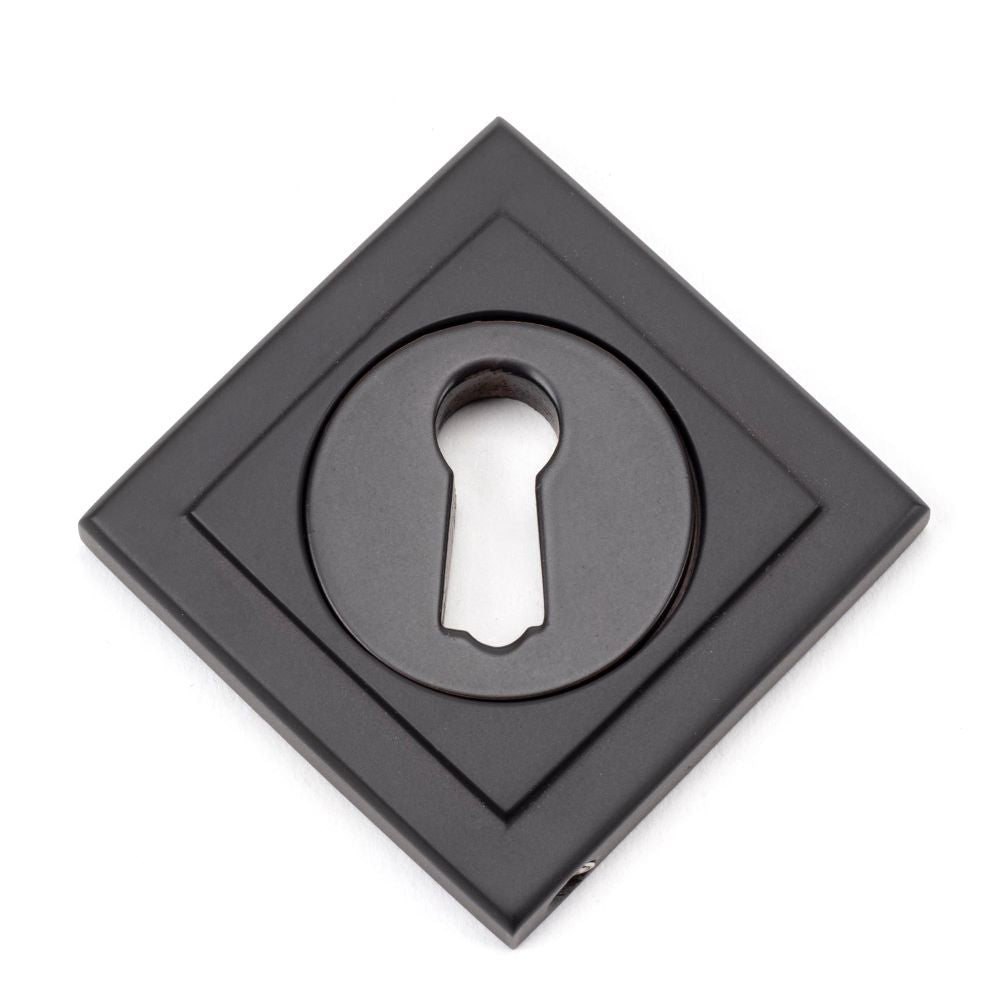 From The Anvil - Aged Bronze Round Escutcheon (Square) | Sku. 46116 | Trade Door Handles.