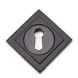 From The Anvil - Aged Bronze Round Escutcheon (Square) | Sku. 46116 | Trade Door Handles.