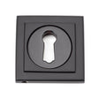From The Anvil - Aged Bronze Round Escutcheon (Square) | Sku. 46116 | Trade Door Handles.