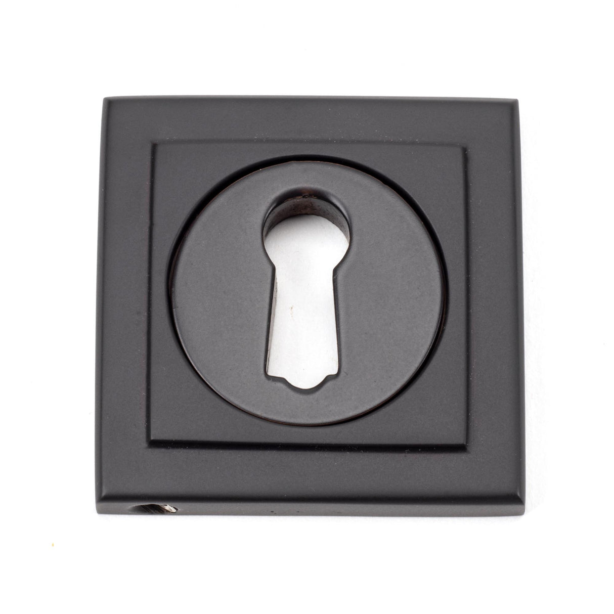 From The Anvil - Aged Bronze Round Escutcheon (Square) | Sku. 46116 | Trade Door Handles.